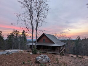 Peaceful beauty on secluded 10 acres bordering Pisgah National Forest!