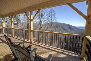 Enjoy Long-Range Mountain Views from the Comfort of the Deck