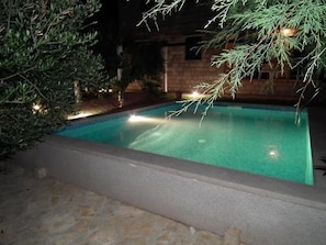 pool at night