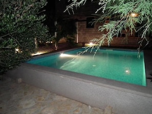 pool at night