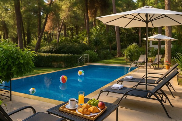 View of the private pool