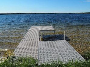 OVERALL: The private dock on Manistee Lake.