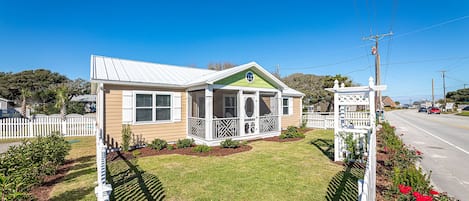 Front of our Frosty Fish Cottage