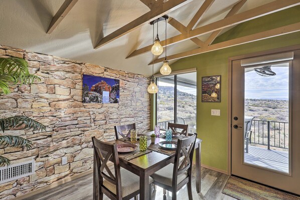 Dining Area | Free WiFi | 2-Story Cottage