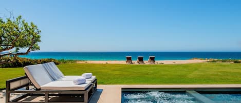 Spectacular ocean views from the pool terrace overlooking the Sea of Cortez