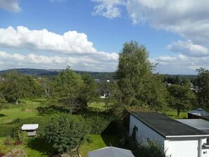 Direkte Sicht aus dem Fenster