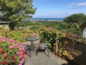 Patio and view