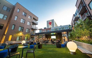Public green space right in the city