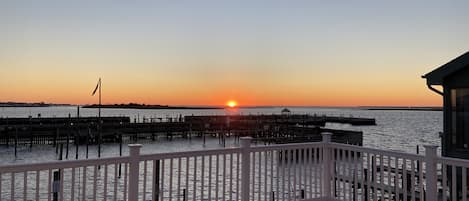 Sunset from the deck