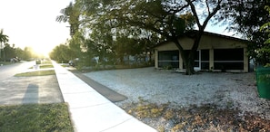 Off street parking in front yard