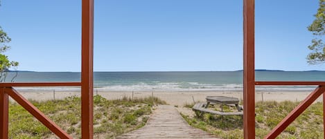 Vue sur la plage/l’océan