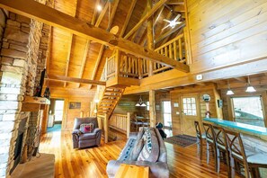 Indoors, Hardwood, Stained Wood, House, Staircase