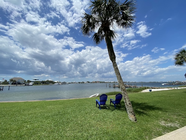 View from the back door of Little Sabine Bay