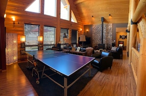 Great Room and Ping Pong Table