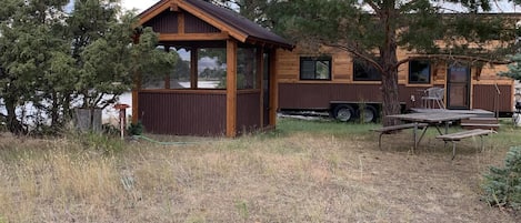 Your quaint and intimate tiny home on the banks of the Yellowstone River.