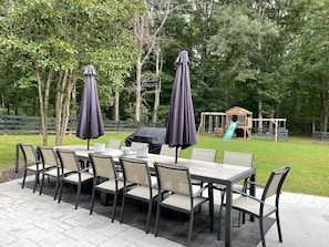 Outdoor Dining and Swingset