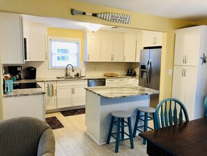 Large fully stocked kitchen 