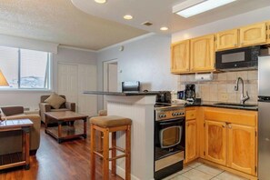 Kitchen and living area