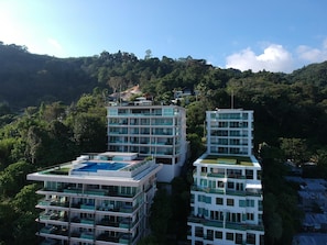 Private pool sea view apartment on Kalim bay (6223)