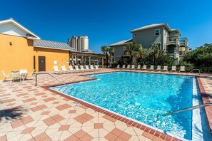 Nice Sized Community Pool for Enjoying the Sunshine for Lounging and Dining - Bath House for both Men & Woman