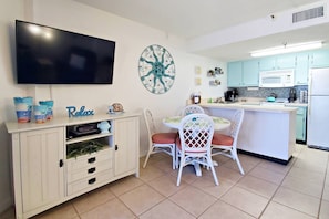 You'll fall in love with this 9th floor coastal decorated unit!