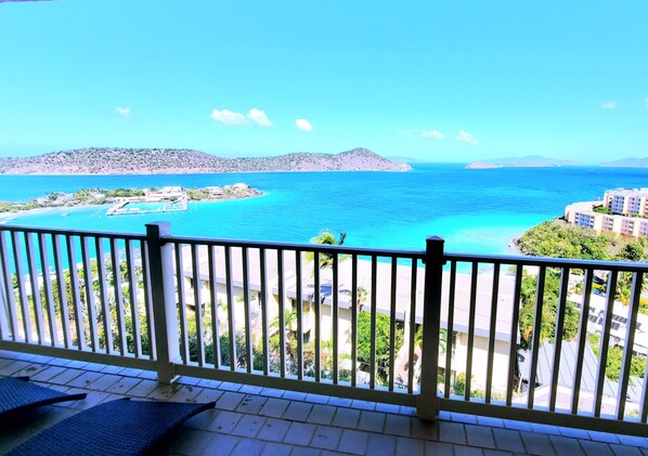 Relax on the balcony and take in the views.