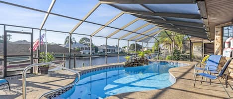 Relax In The Pool While Overlooking the Canal