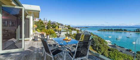 Stunning outlook from your outdoor dining balcony