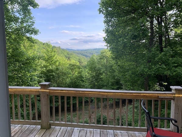 Beautiful back deck with views for days!