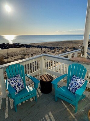 Don't love the beach sand? That's OK, the ocean front deck has you covered