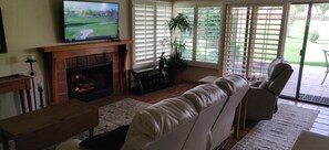 Great room facing patio.