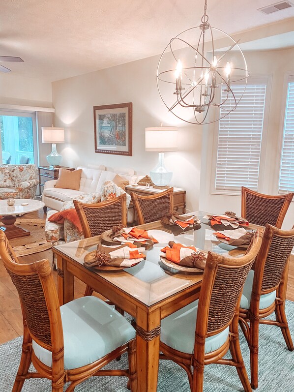 Living Room & Dining Room Area