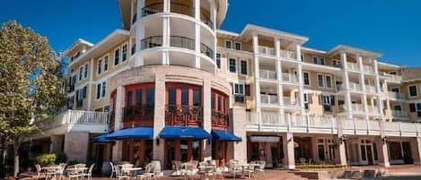 View of observation point, condo and famous Marlin Grill restaurant