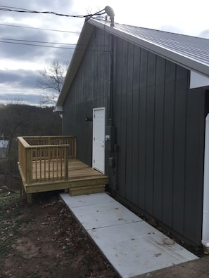 Unit 1 Entrance. Keypad access.