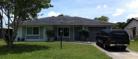 The front of the house facing the street.