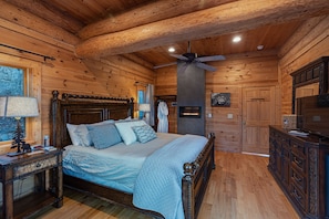 Master bedroom on the entry level 