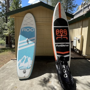 Two Stand Up Paddle Boards available for your use