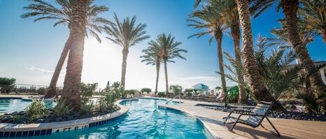 Enjoy the fabulous resort amenities, at Pointe West such as the Lazy River, Heated Pools and Hot Tubs, Bay/Ocean Tunnels,  Hike and Bike Trails, and so much more!