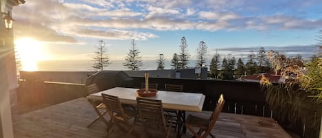 Deck Area with Views out to Cape Kidnappers