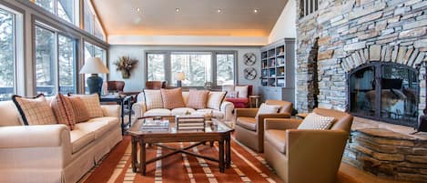 Living Room with Fireplace