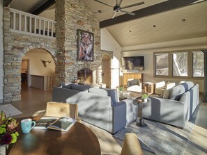 Living Room with Fireplace