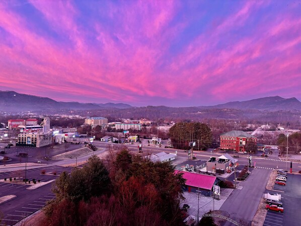 Sunrise view from balcony