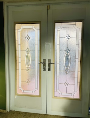 Inside view of French Doors