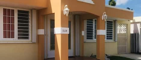 Front of home with French Doors