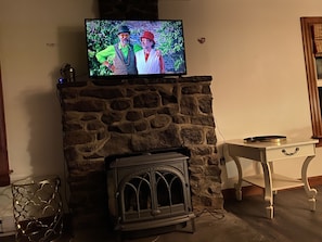 fire place with TV 