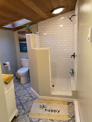 Bathroom with walk in shower