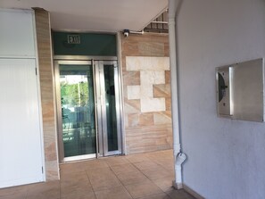 Main building/ Tower B , door code entry