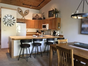 Kitchen and dining room