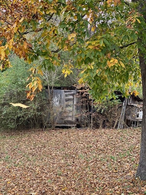 The original smokehouse from times gone by.