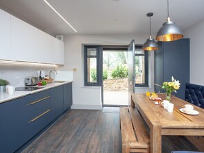 Kitchen/diner | The Oyster - Mussel Inn Cottages, Down Thomas near Plymouth